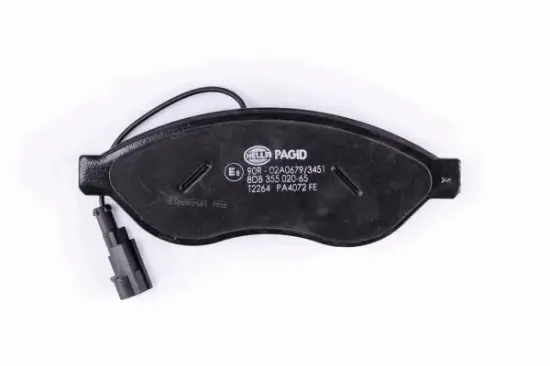 Bremsbelagsatz, Scheibenbremse Vorderachse HELLA PAGID 8DB 355 020-651 Bild Bremsbelagsatz, Scheibenbremse Vorderachse HELLA PAGID 8DB 355 020-651
