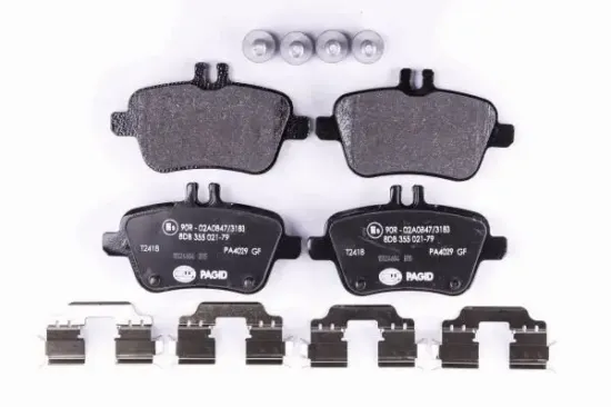 Bremsbelagsatz, Scheibenbremse Hinterachse HELLA PAGID 8DB 355 021-791 Bild Bremsbelagsatz, Scheibenbremse Hinterachse HELLA PAGID 8DB 355 021-791