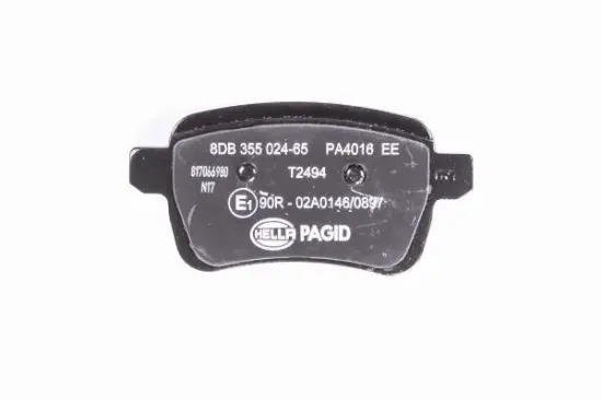 Bremsbelagsatz, Scheibenbremse Hinterachse HELLA PAGID 8DB 355 024-651 Bild Bremsbelagsatz, Scheibenbremse Hinterachse HELLA PAGID 8DB 355 024-651
