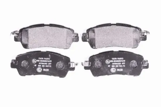 Bremsbelagsatz, Scheibenbremse Vorderachse HELLA PAGID 8DB 355 024-721 Bild Bremsbelagsatz, Scheibenbremse Vorderachse HELLA PAGID 8DB 355 024-721