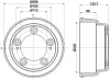 Bremstrommel HELLA PAGID 8DT 355 303-221