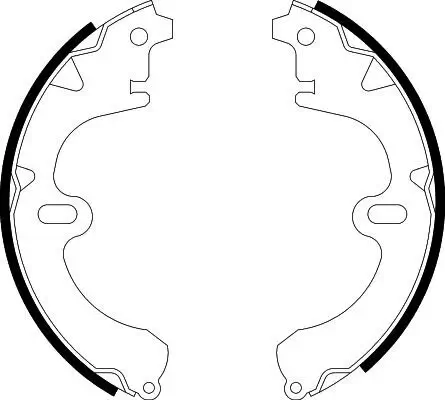 Bremsbackensatz Hinterachse HELLA PAGID 8DB 355 000-871 Bild Bremsbackensatz Hinterachse HELLA PAGID 8DB 355 000-871