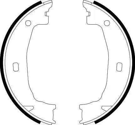 Bremsbackensatz, Feststellbremse Hinterachse HELLA PAGID 8DA 355 050-391