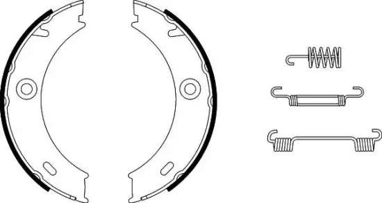 Bremsbackensatz, Feststellbremse HELLA PAGID 8DA 355 050-461 Bild Bremsbackensatz, Feststellbremse HELLA PAGID 8DA 355 050-461