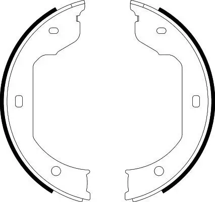 Bremsbackensatz, Feststellbremse HELLA PAGID 8DA 355 050-471