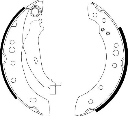 Bremsbackensatz HELLA PAGID 8DB 355 000-271 Bild Bremsbackensatz HELLA PAGID 8DB 355 000-271