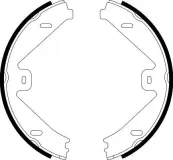 Bremsbackensatz, Feststellbremse Hinterachse HELLA PAGID 8DA 355 050-081