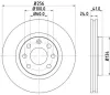 Bremsscheibe Vorderachse HELLA PAGID 8DD 355 101-501 Bild Bremsscheibe Vorderachse HELLA PAGID 8DD 355 101-501