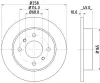 Bremsscheibe HELLA PAGID 8DD 355 102-661 Bild Bremsscheibe HELLA PAGID 8DD 355 102-661