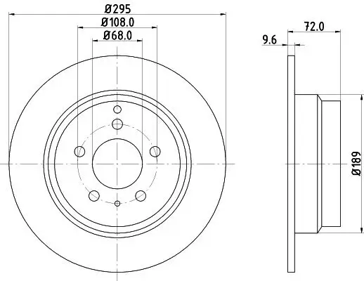 Bremsscheibe HELLA PAGID 8DD 355 103-701 Bild Bremsscheibe HELLA PAGID 8DD 355 103-701