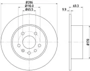 Bremsscheibe HELLA PAGID 8DD 355 104-701