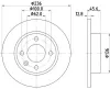 Bremsscheibe HELLA PAGID 8DD 355 105-871