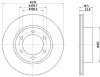 Bremsscheibe Vorderachse HELLA PAGID 8DD 355 106-241 Bild Bremsscheibe Vorderachse HELLA PAGID 8DD 355 106-241