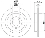 Bremsscheibe HELLA PAGID 8DD 355 107-101