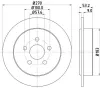 Bremsscheibe Hinterachse HELLA PAGID 8DD 355 107-921 Bild Bremsscheibe Hinterachse HELLA PAGID 8DD 355 107-921