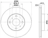 Bremsscheibe HELLA PAGID 8DD 355 107-991 Bild Bremsscheibe HELLA PAGID 8DD 355 107-991