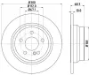 Bremsscheibe Hinterachse HELLA PAGID 8DD 355 108-841 Bild Bremsscheibe Hinterachse HELLA PAGID 8DD 355 108-841