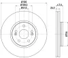 Bremsscheibe Vorderachse HELLA PAGID 8DD 355 127-871 Bild Bremsscheibe Vorderachse HELLA PAGID 8DD 355 127-871