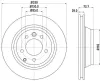 Bremsscheibe Hinterachse HELLA PAGID 8DD 355 129-761 Bild Bremsscheibe Hinterachse HELLA PAGID 8DD 355 129-761