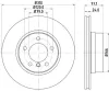 Bremsscheibe HELLA PAGID 8DD 355 128-101 Bild Bremsscheibe HELLA PAGID 8DD 355 128-101