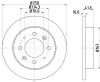 Bremsscheibe Hinterachse HELLA PAGID 8DD 355 111-451 Bild Bremsscheibe Hinterachse HELLA PAGID 8DD 355 111-451