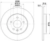 Bremsscheibe Hinterachse HELLA PAGID 8DD 355 111-811 Bild Bremsscheibe Hinterachse HELLA PAGID 8DD 355 111-811