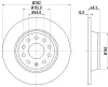 Bremsscheibe Hinterachse HELLA PAGID 8DD 355 112-141 Bild Bremsscheibe Hinterachse HELLA PAGID 8DD 355 112-141