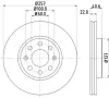 Bremsscheibe HELLA PAGID 8DD 355 112-581 Bild Bremsscheibe HELLA PAGID 8DD 355 112-581