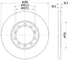 Bremsscheibe Hinterachse HELLA PAGID 8DD 355 113-291 Bild Bremsscheibe Hinterachse HELLA PAGID 8DD 355 113-291