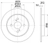 Bremsscheibe Hinterachse HELLA PAGID 8DD 355 113-601 Bild Bremsscheibe Hinterachse HELLA PAGID 8DD 355 113-601