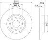 Bremsscheibe Vorderachse HELLA PAGID 8DD 355 114-351 Bild Bremsscheibe Vorderachse HELLA PAGID 8DD 355 114-351