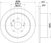 Bremsscheibe Hinterachse HELLA PAGID 8DD 355 114-991 Bild Bremsscheibe Hinterachse HELLA PAGID 8DD 355 114-991