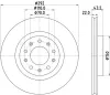 Bremsscheibe Hinterachse HELLA PAGID 8DD 355 116-691 Bild Bremsscheibe Hinterachse HELLA PAGID 8DD 355 116-691