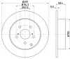 Bremsscheibe Hinterachse HELLA PAGID 8DD 355 116-811 Bild Bremsscheibe Hinterachse HELLA PAGID 8DD 355 116-811