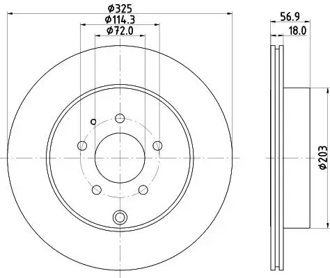 Bremsscheibe HELLA PAGID 8DD 355 119-401 Bild Bremsscheibe HELLA PAGID 8DD 355 119-401