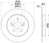 Bremsscheibe HELLA PAGID 8DD 355 116-901 Bild Bremsscheibe HELLA PAGID 8DD 355 116-901