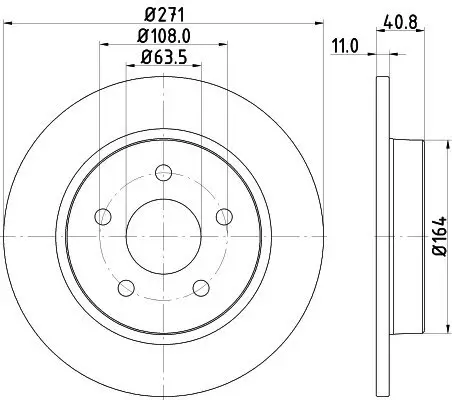 Bremsscheibe HELLA PAGID 8DD 355 118-221 Bild Bremsscheibe HELLA PAGID 8DD 355 118-221