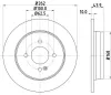 Bremsscheibe Hinterachse HELLA PAGID 8DD 355 118-501 Bild Bremsscheibe Hinterachse HELLA PAGID 8DD 355 118-501