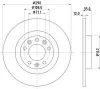 Bremsscheibe Hinterachse HELLA PAGID 8DD 355 120-421 Bild Bremsscheibe Hinterachse HELLA PAGID 8DD 355 120-421