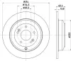 Bremsscheibe Hinterachse HELLA PAGID 8DD 355 122-471 Bild Bremsscheibe Hinterachse HELLA PAGID 8DD 355 122-471