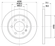 Bremsscheibe HELLA PAGID 8DD 355 131-841