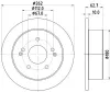 Bremsscheibe Hinterachse HELLA PAGID 8DD 355 133-341 Bild Bremsscheibe Hinterachse HELLA PAGID 8DD 355 133-341