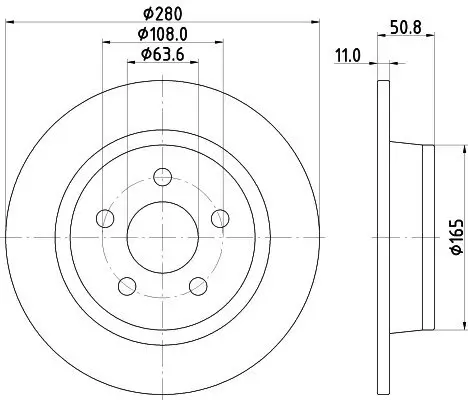 Bremsscheibe HELLA PAGID 8DD 355 133-741