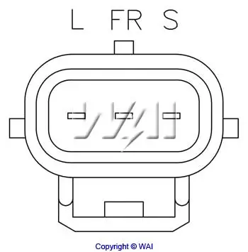 Generatorregler 12 V WAI F603 Bild Generatorregler 12 V WAI F603