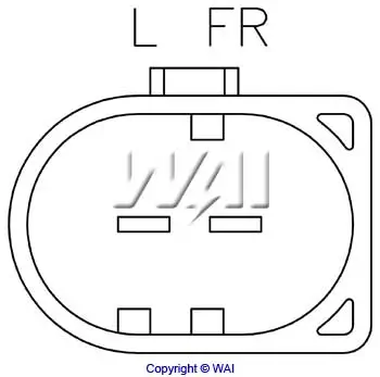 Generatorregler 12 V WAI IB206 Bild Generatorregler 12 V WAI IB206