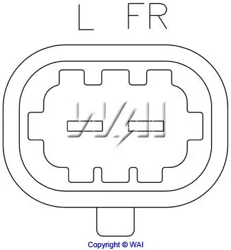 Generatorregler 12 V WAI IB283 Bild Generatorregler 12 V WAI IB283