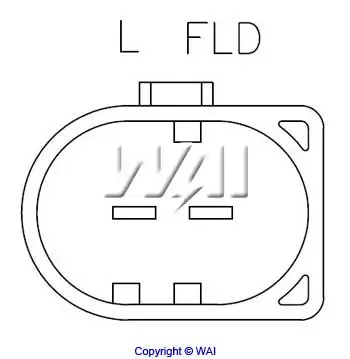 Generatorregler 12 V WAI IB5225HD Bild Generatorregler 12 V WAI IB5225HD
