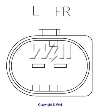 Generatorregler 12 V WAI IB6137 Bild Generatorregler 12 V WAI IB6137