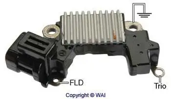 Generatorregler 12 V WAI IH768