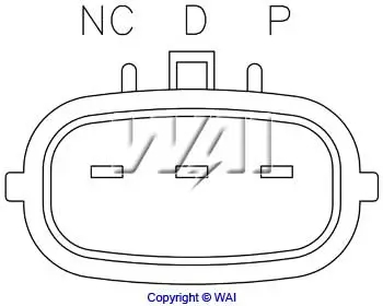 Generatorregler 12 V WAI IM505 Bild Generatorregler 12 V WAI IM505